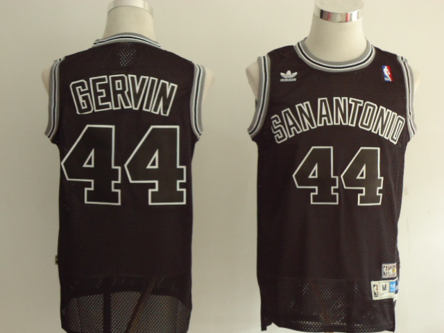  NBA San Antonio Spurs 44 George Gervin Swingman Throwback Black Jesrey